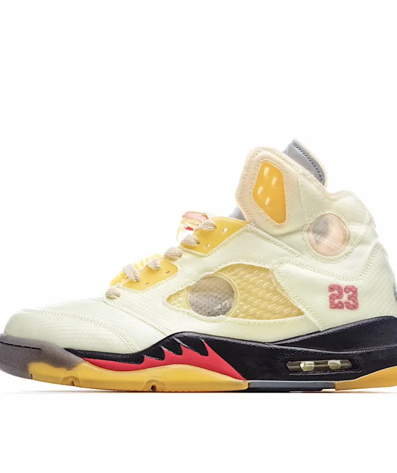 Off-White x Air Jordan 5 SP 'Sail'