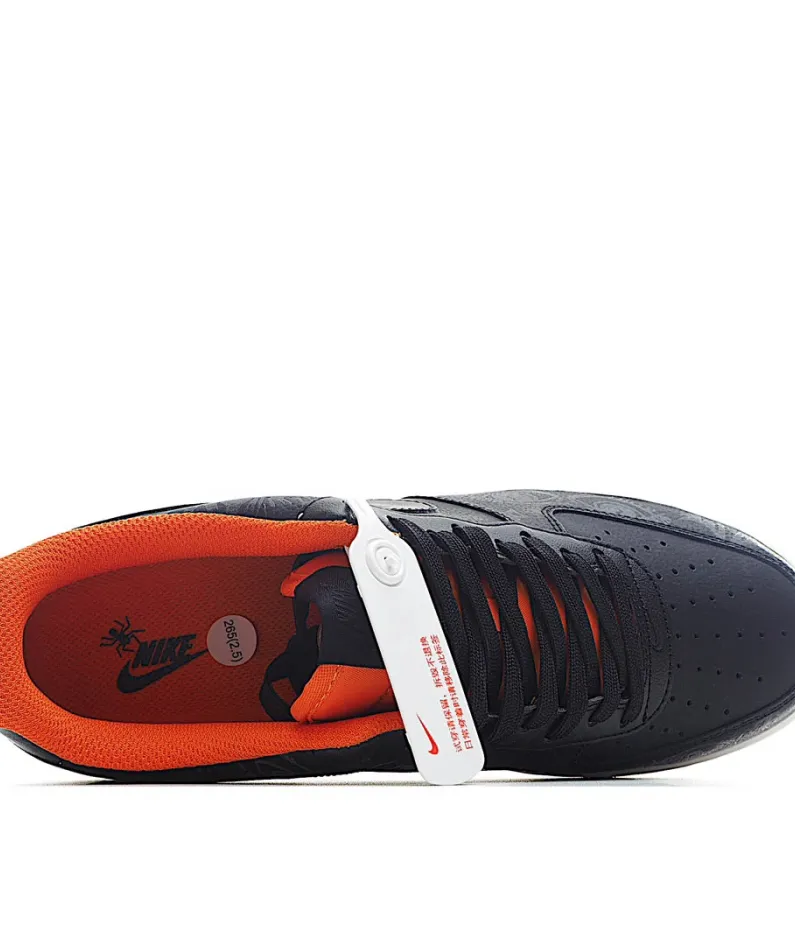 Nike Air Force 1 Black Orange