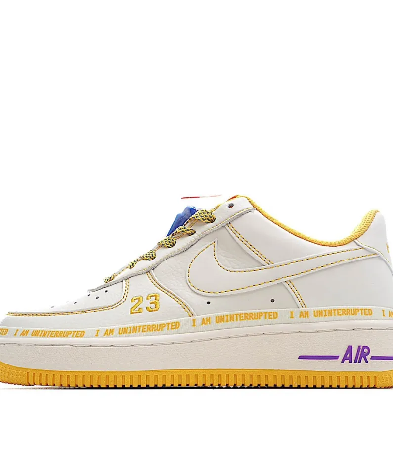 Uninterrupted Nike Air Force 1 Beige Sneakers