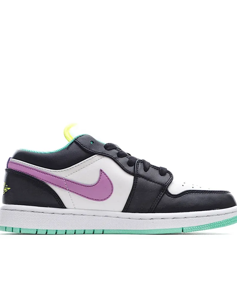 Air Jordan 1 Low GS 'White Violet Shock'
