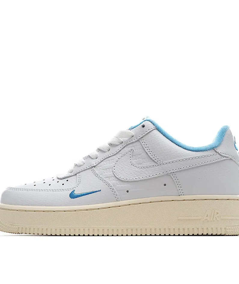 KITH Nike Air Force 107 Sneakers White Blue