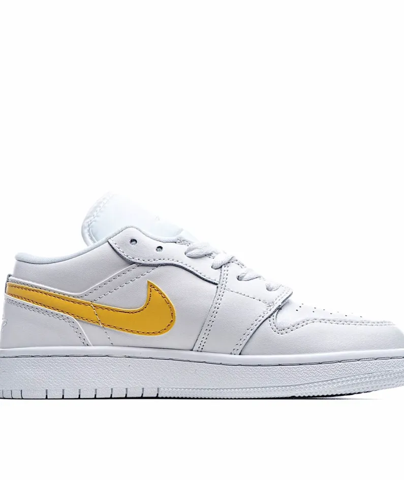 Nike Air Jordan 1 LowWhite/NeonAJ1 Low Top Classic Retro Culture Casual Sports Basketball Shoes