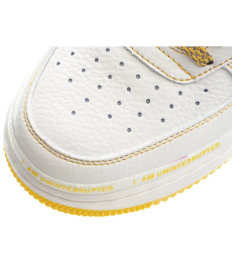 Uninterrupted Nike Air Force 1 Beige Mid-Top Sneakers