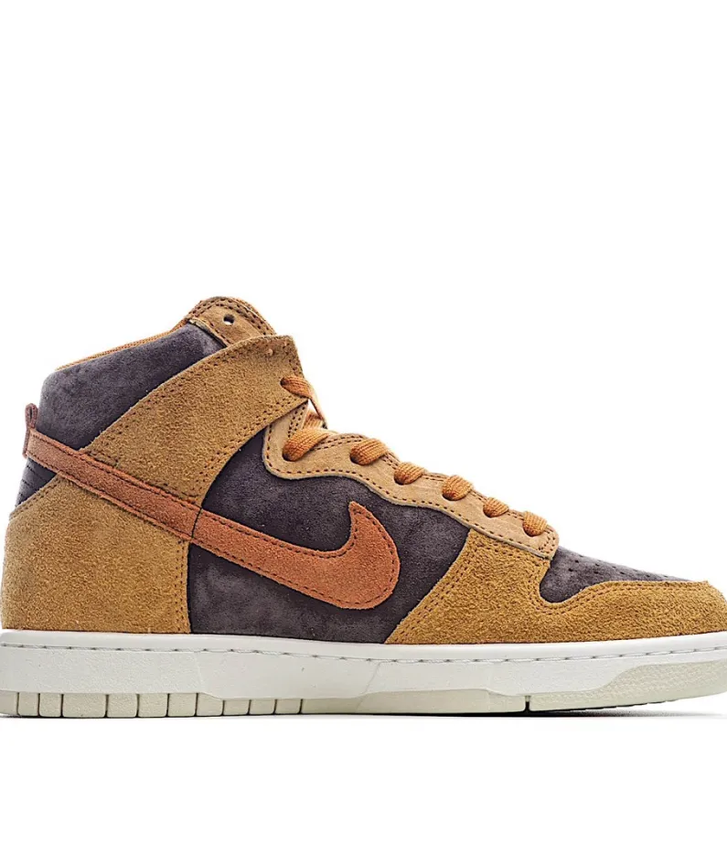 Nike Dunk High Dark Curry Yellow Black