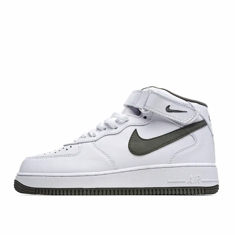 Nike Air Force 1 Mid Mid Top White Green