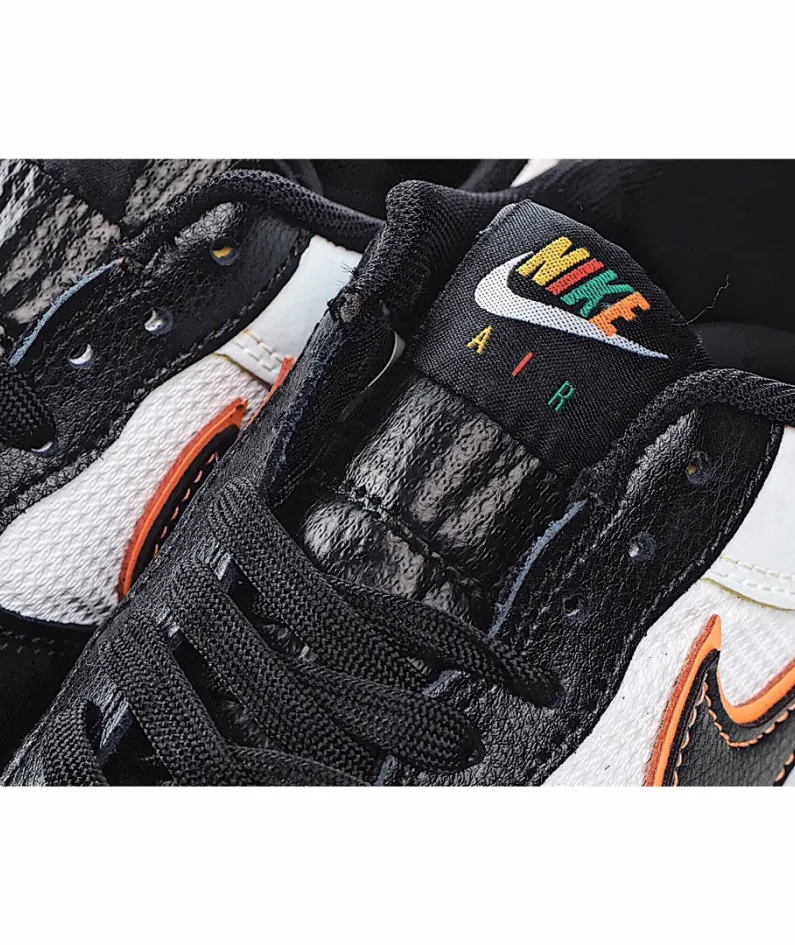 Nike Air Force 1 Low-Top Sneakers Black & White