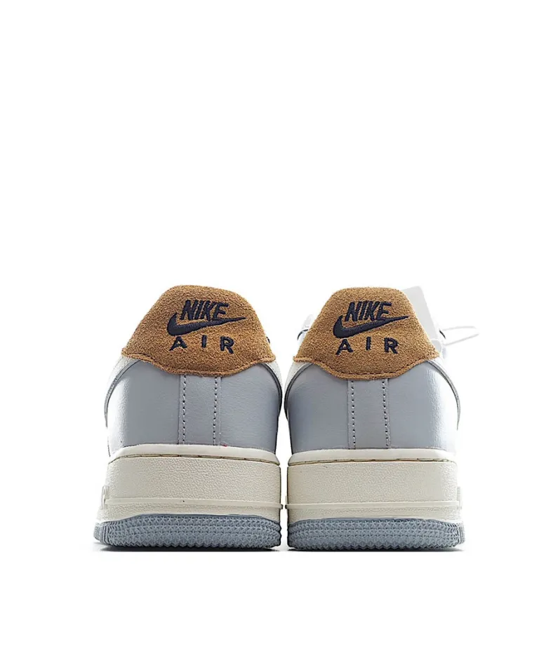Nike Air Force 1 07 White Grey Blue Yellow