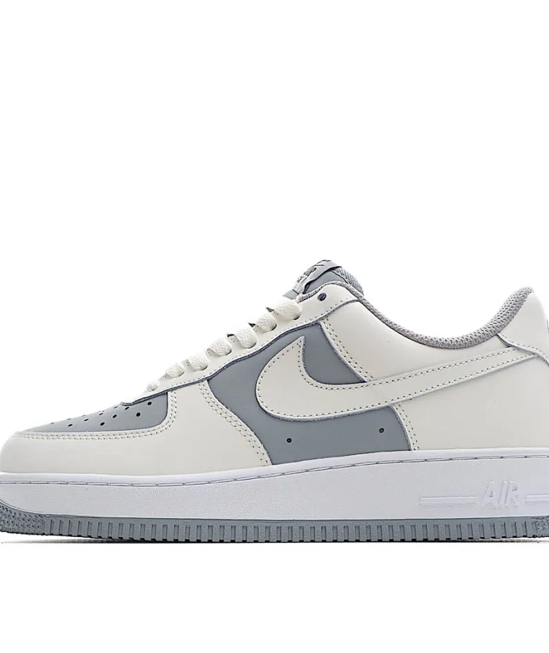 Nike Air Force 1 Low White and Grey Sneakers