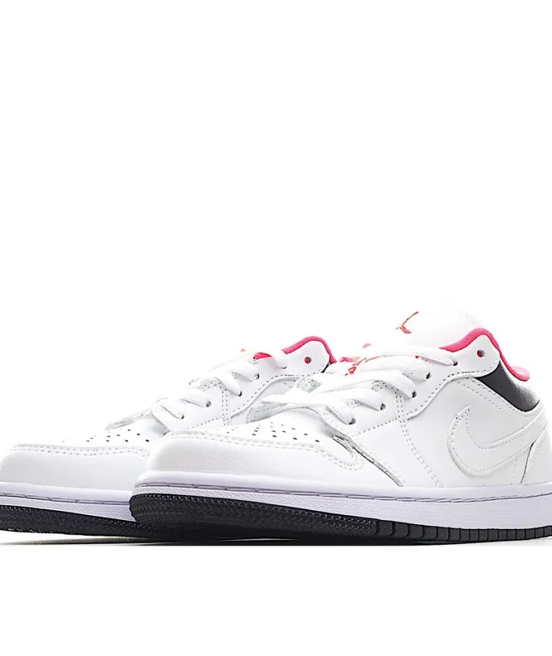 Air Jordan 1 Low Low Top Retro Culture Basketball Shoes White Black Powder