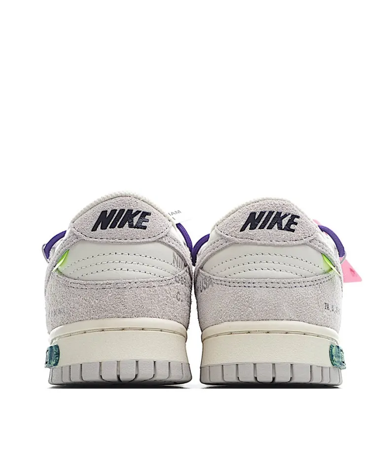 Nike SB Dunk OFF-WHITE Gray Purple Rose