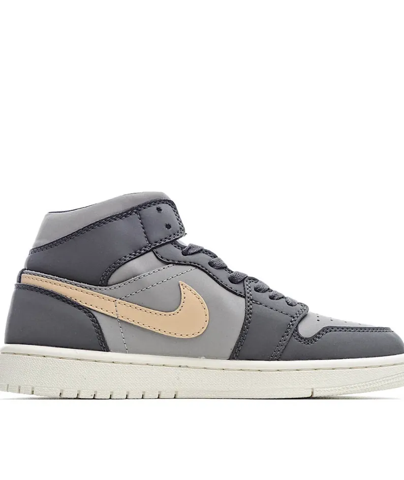 Wmns Air Jordan 1 Mid 'Iron Grey Onyx'