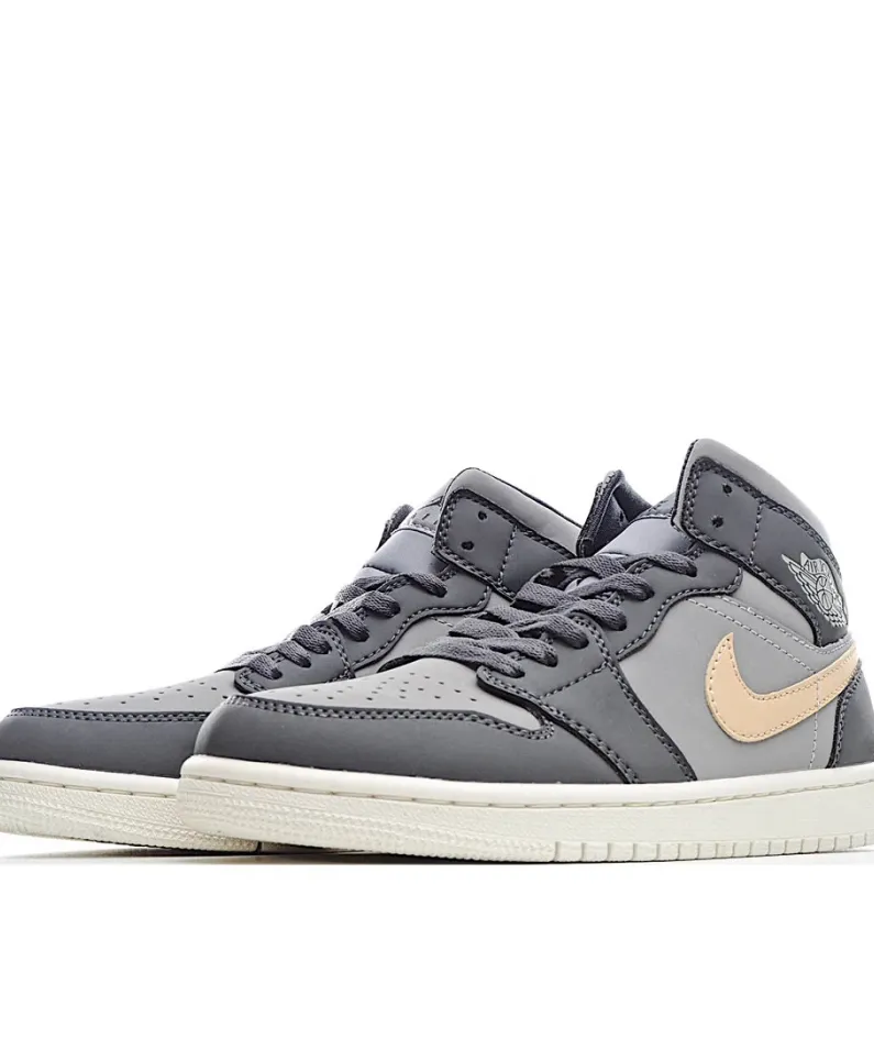 Wmns Air Jordan 1 Mid 'Iron Grey Onyx'
