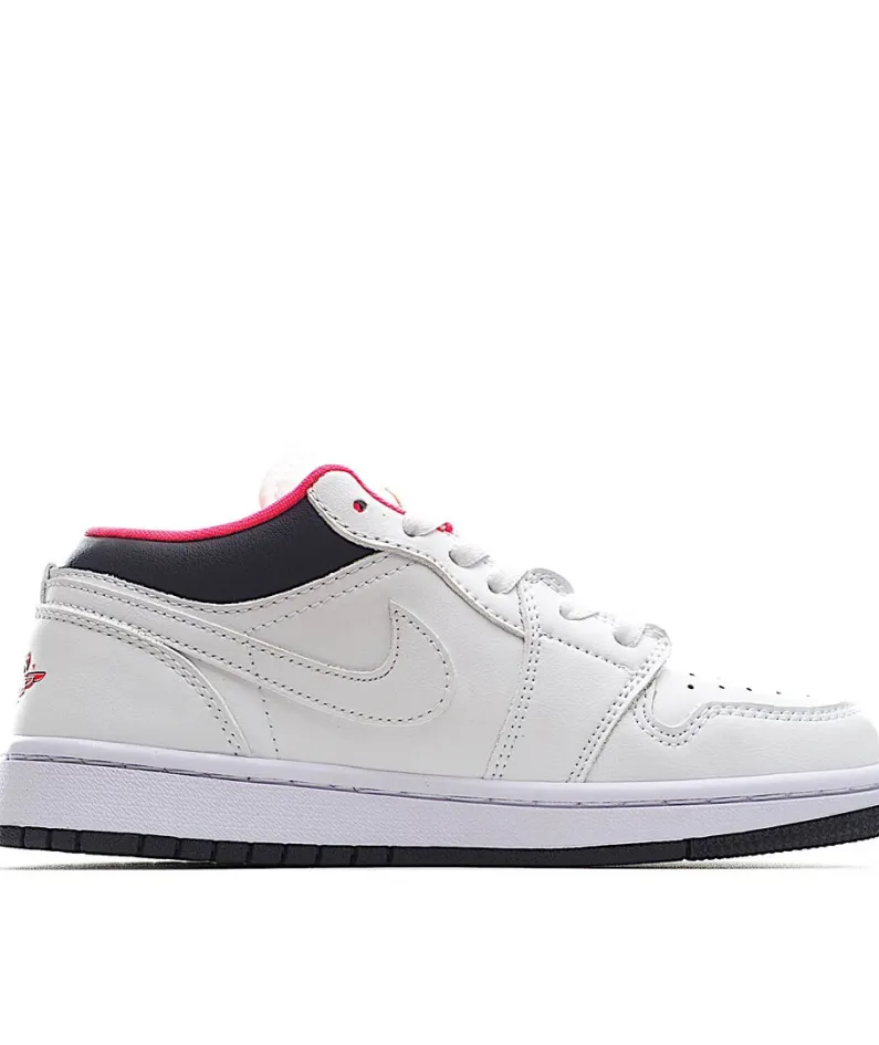 Air Jordan 1 Low Low Top Retro Culture Basketball Shoes White Black Powder