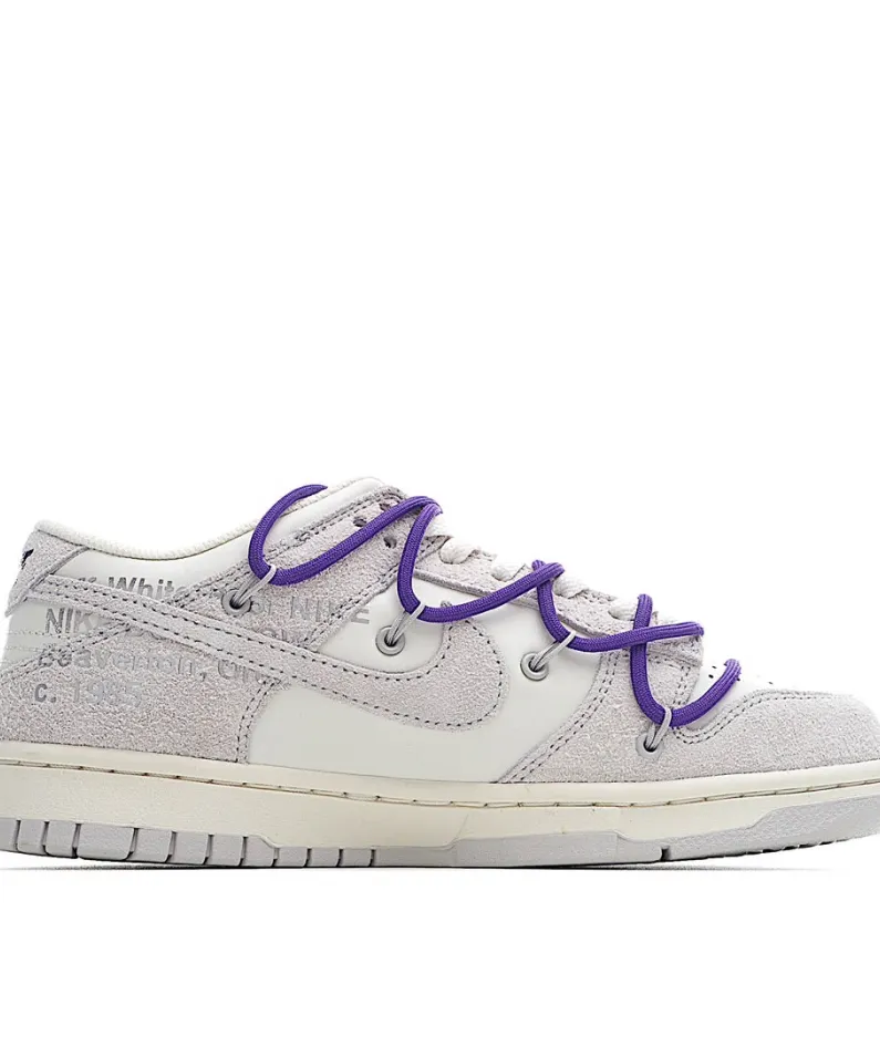 Nike SB Dunk OFF-WHITE Gray Purple Rose