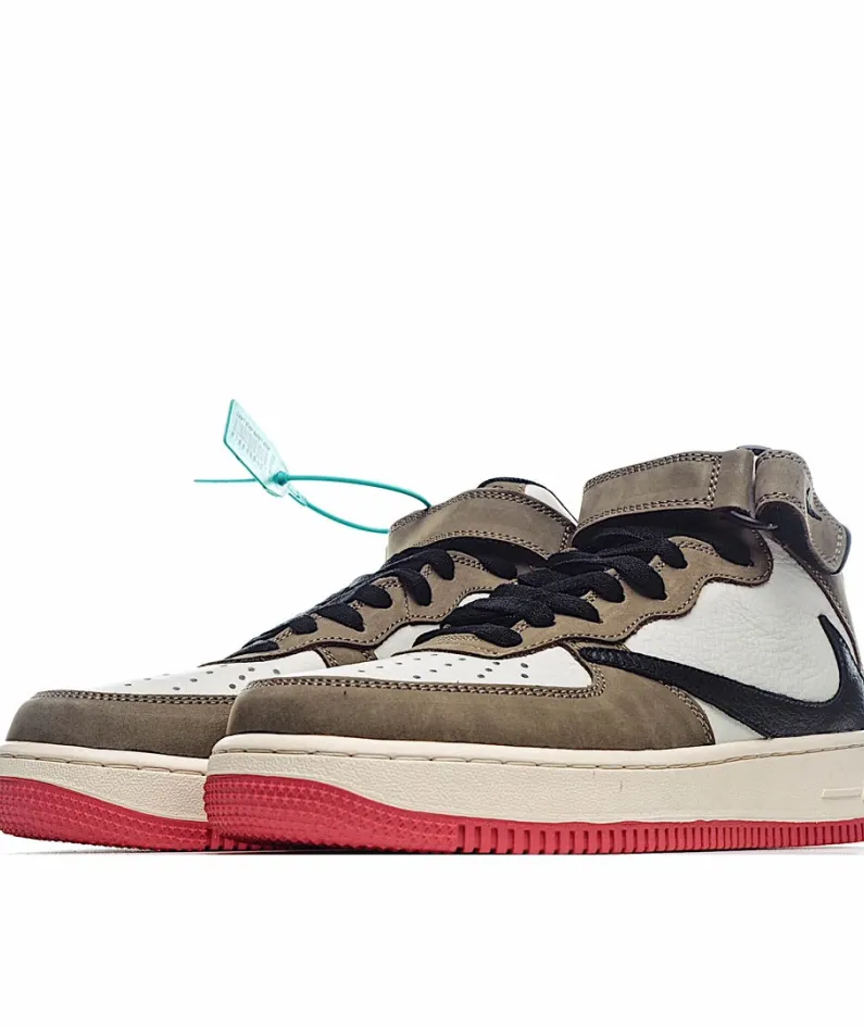 Nike Air Force 1 Mid Brown Sneakers