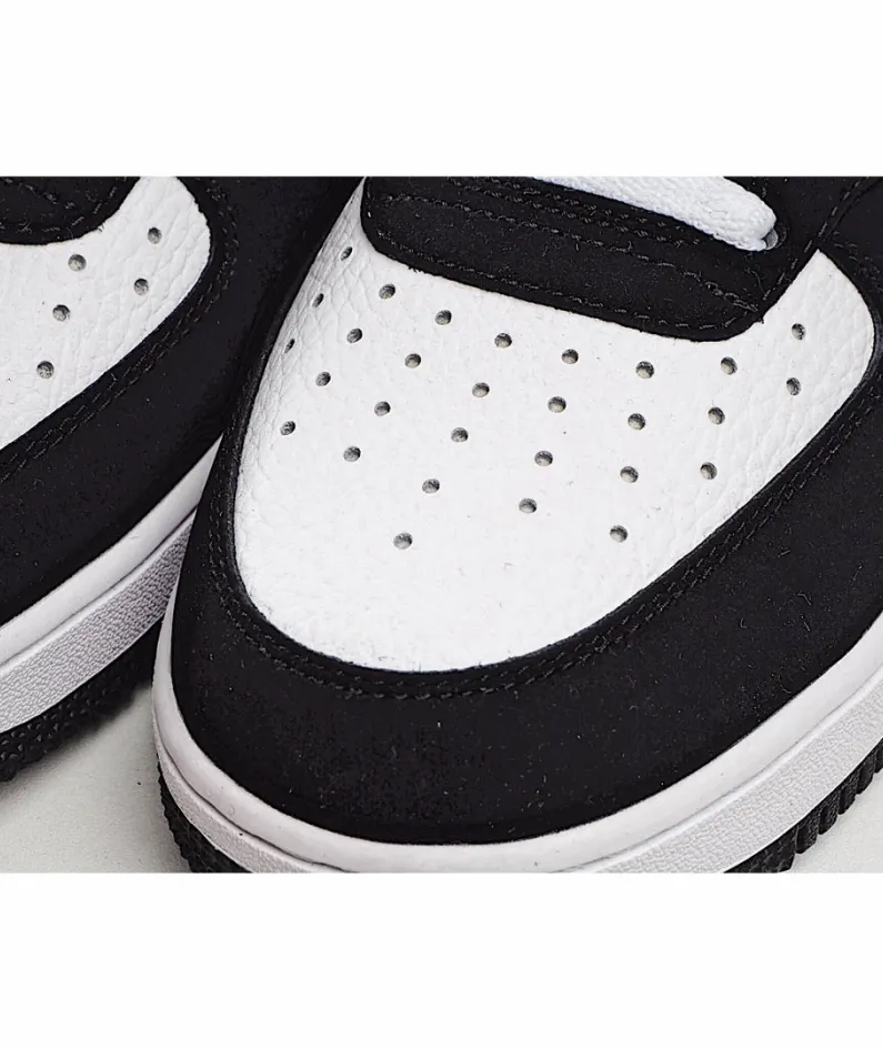 Nike Air Force 1 Mid Mid Top Black And White Orange