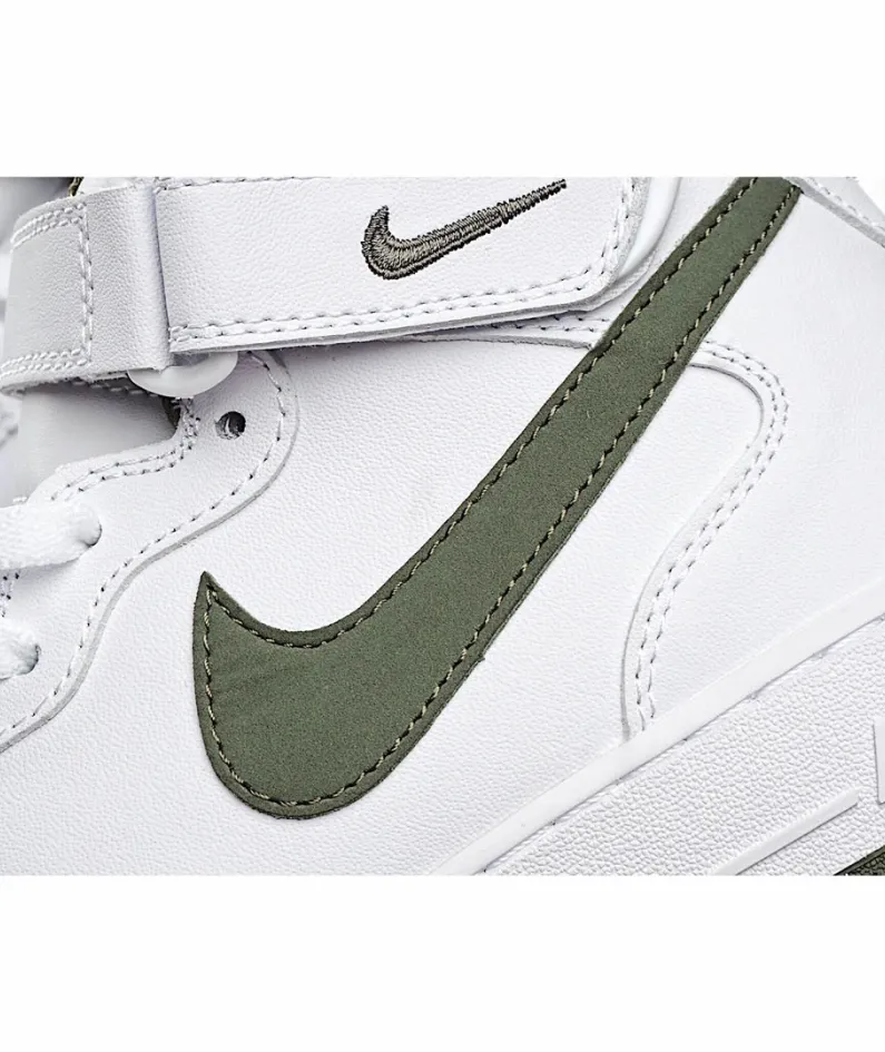 Nike Air Force 1 Mid Mid Top White Green