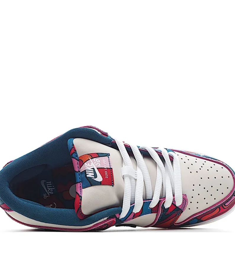 Nike Parra x Nk Dunk SB Low Pro White Blue Red
