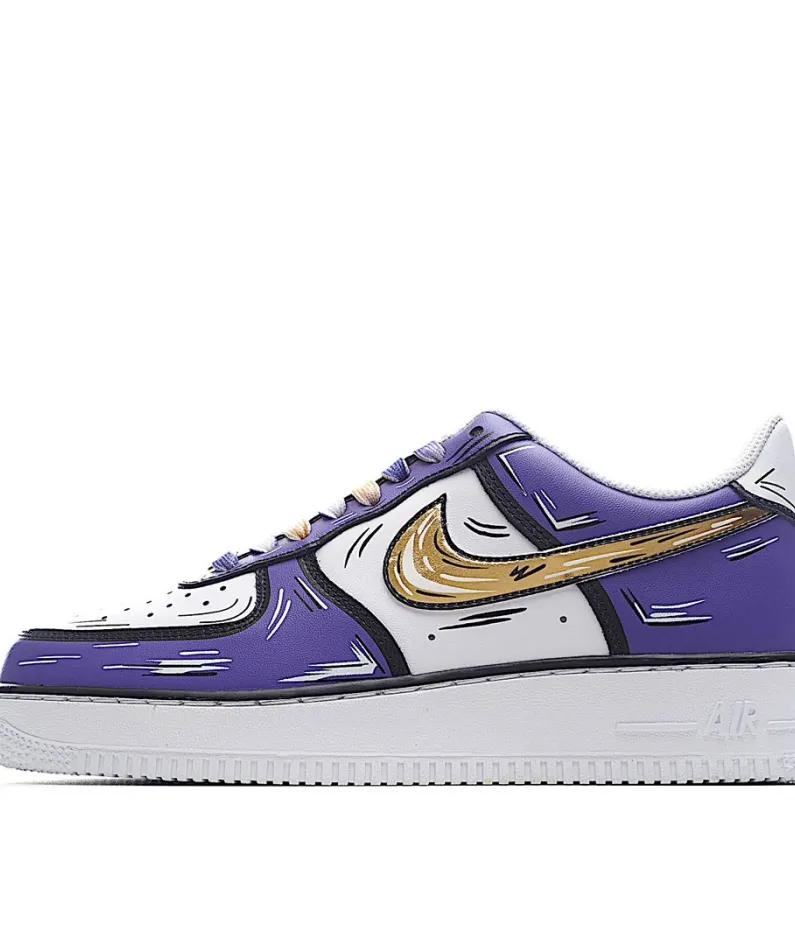 Nike Air Force 1 Low'07 White Purple Gold