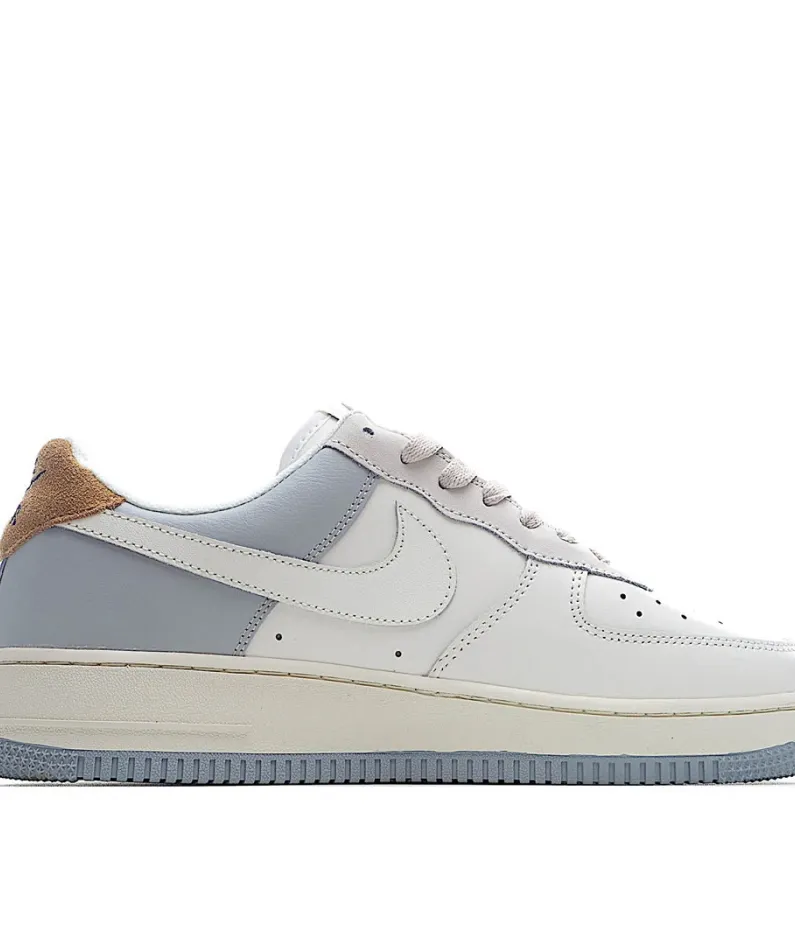Nike Air Force 1 07 White Grey Blue Yellow