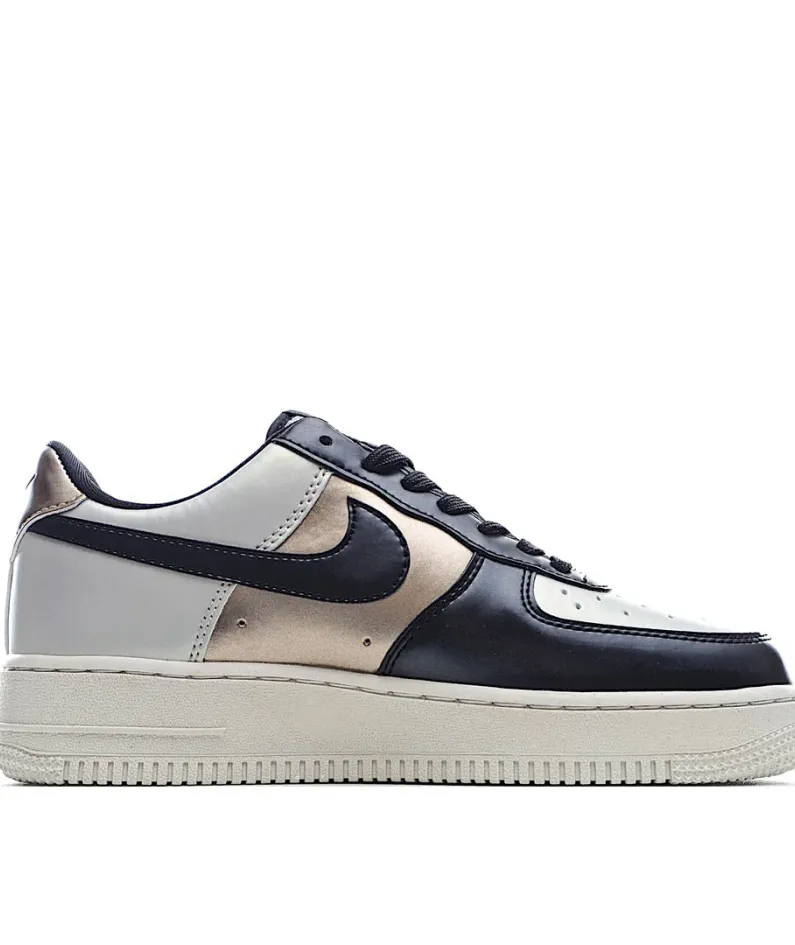 Nike Air Force 1 LV8 Black Gold Black Silver