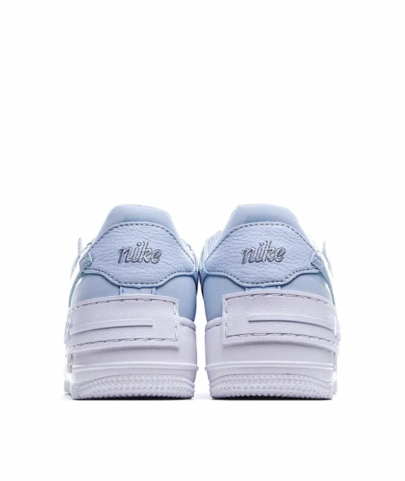 Nike Womens Air Force 1 AF1 Shadow White Hydrogen Blue  蓝云朵