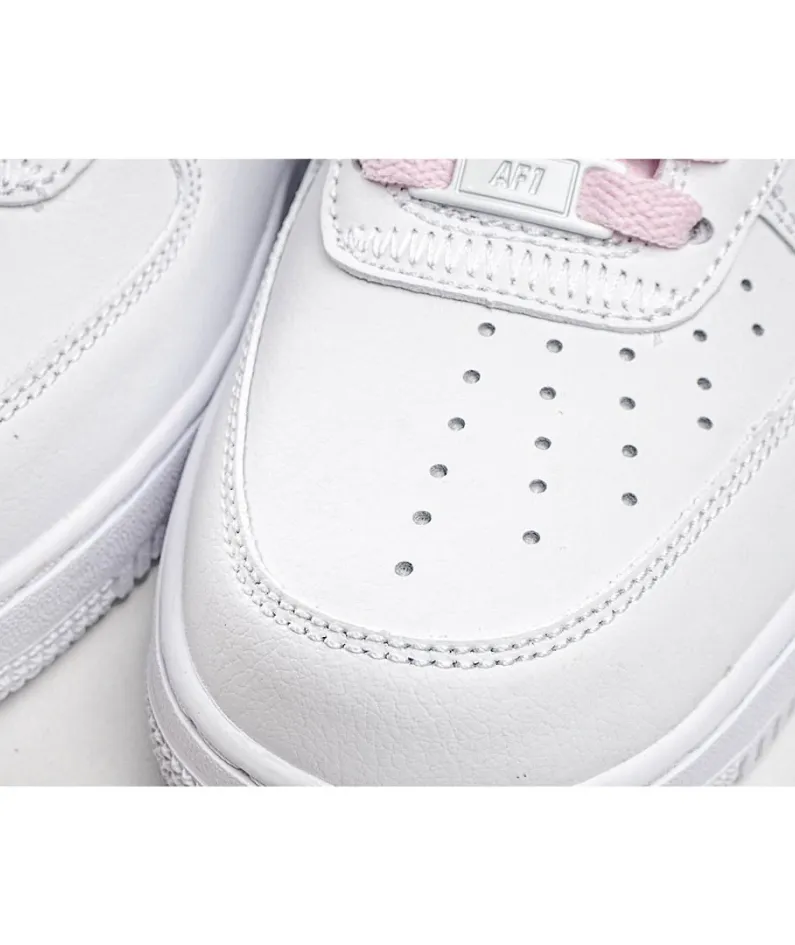 Nike Air Force 1 '07 Luxe White Pink Green Low Top