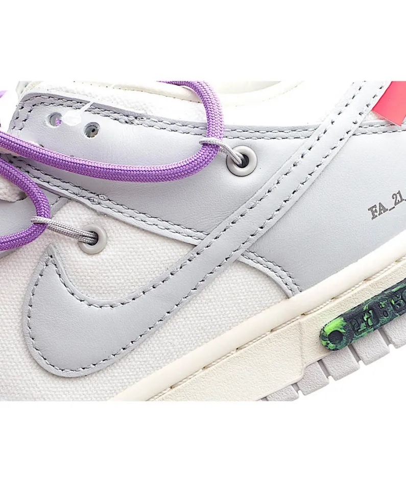 Nike SB Dunk OFF-WHITE Gray Purple