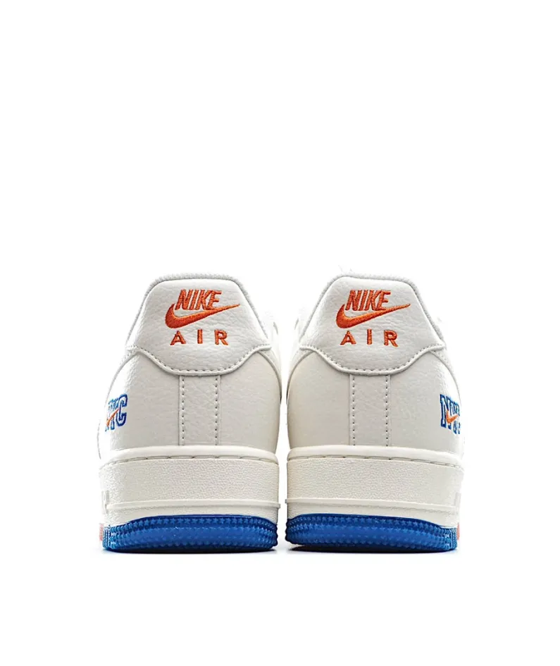 Nike Air Force 1 Low 07 Beige Red Blue Low Top Sneakers