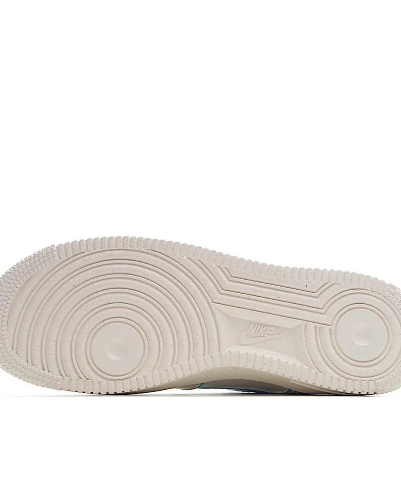 NikeAir Force 1 07 Low Beige Blue Low Top