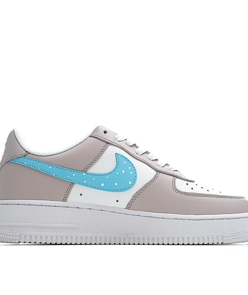 Nike Air Force 1 Grey Blue Low Top