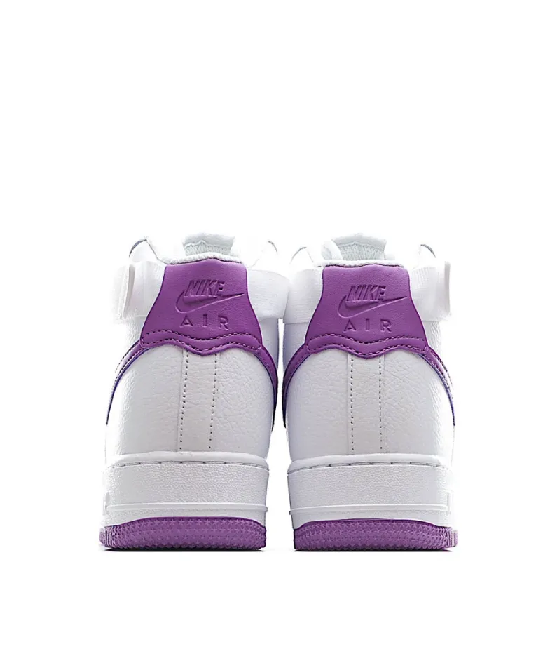 Nike Air Force 1 High '07 White and Purple High Top