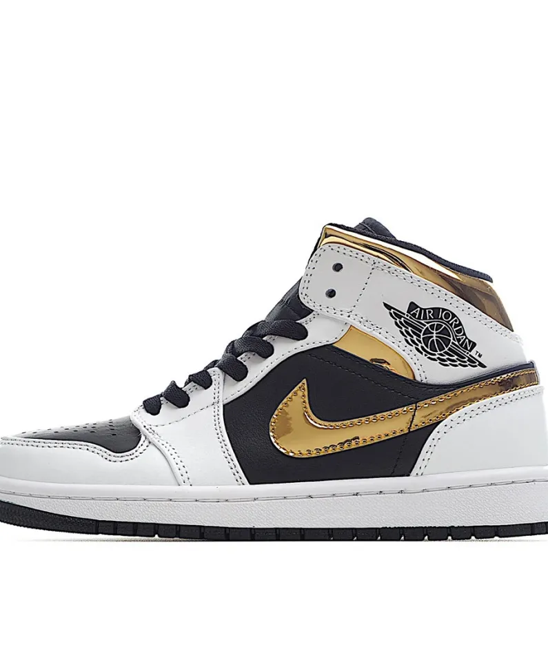 Air Jordan 1 Mid GS 'White Gold'