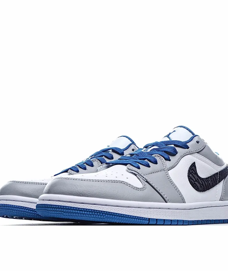 Air Jordan 1 Low 'True Blue Cement'
