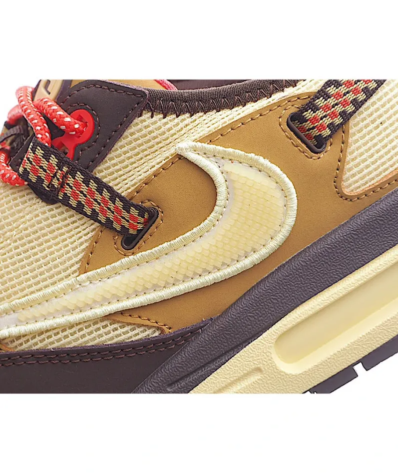 Nike Travis Scott x Air Max 1Cactus Jack⁠⁠ Running Shoe Dark Tan