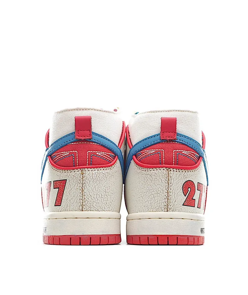 Nike Ishod Wair X Magnus Walker X Nike SB Dunk High Pro Decon QS White Blue Red
