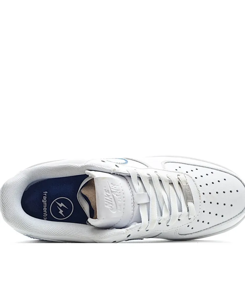 Fragment Design x Nike Air Force 1 Low White and Blue Low Top 3M Reflective