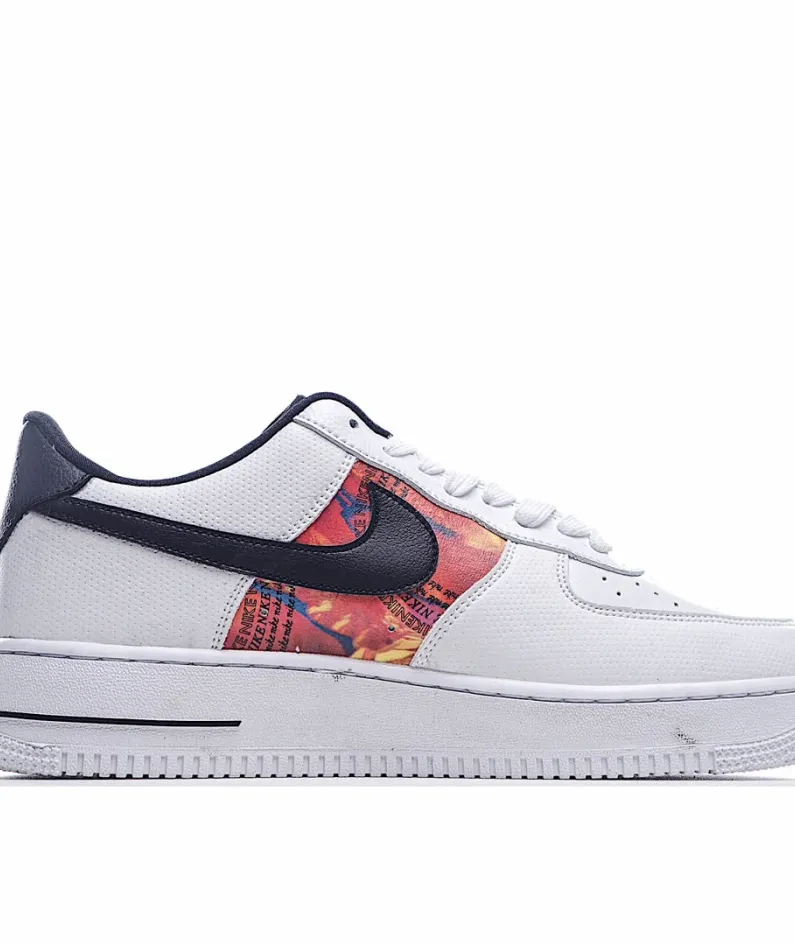 Nike AIR FORCE 1 07 LV8 CASUAL SHOES Black & White