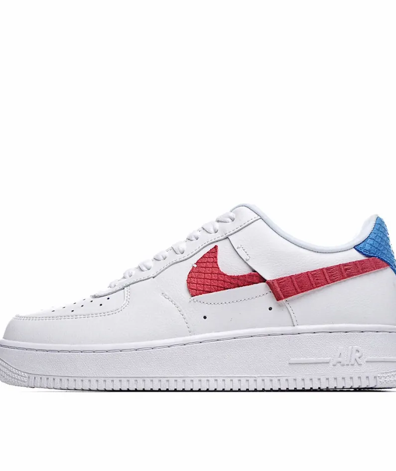 Nike Air Force 1 Low Low Top White Red Blue