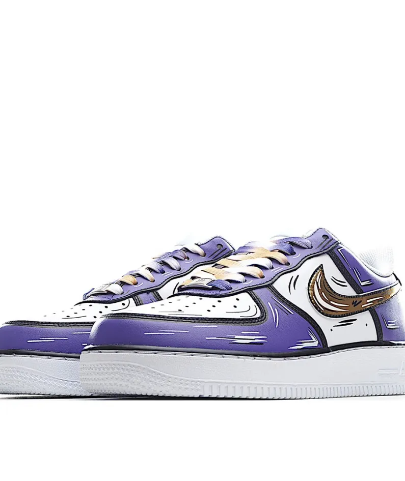 Nike Air Force 1 Low'07 White Purple Gold