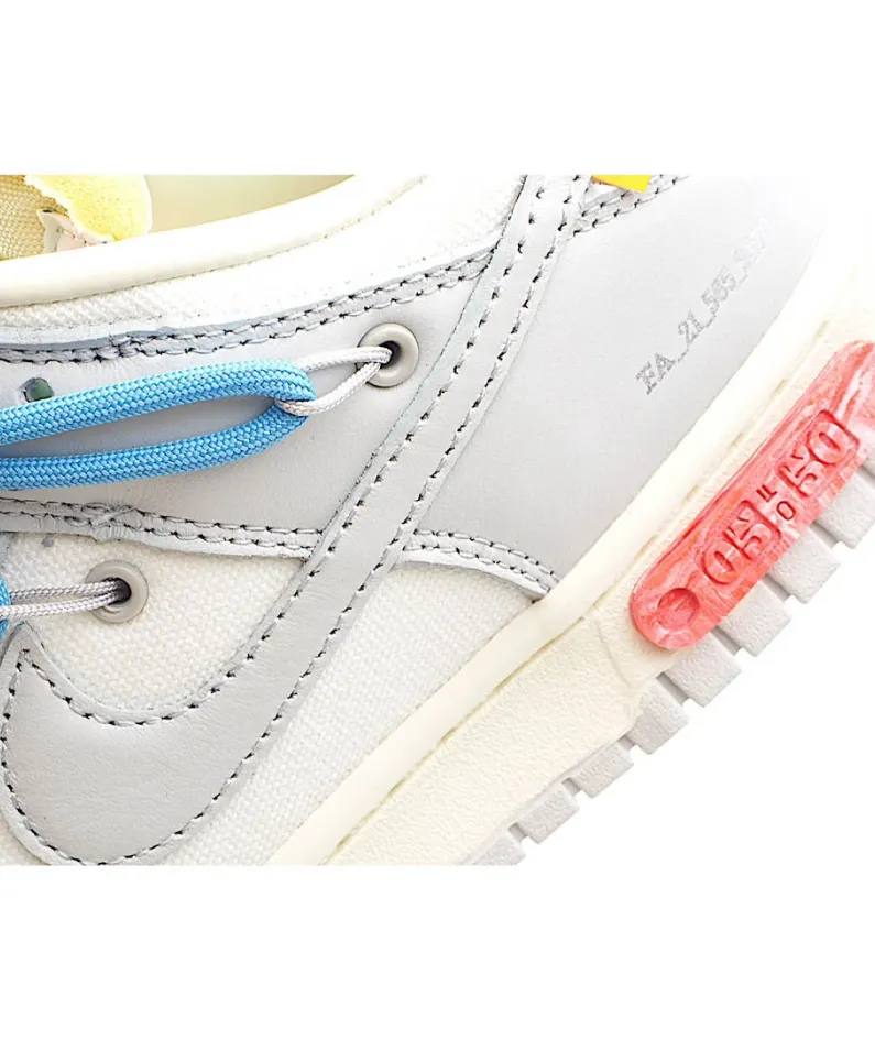 Nike 0ff-White x Nike Dunk Low "02 of 50" OW White Grey