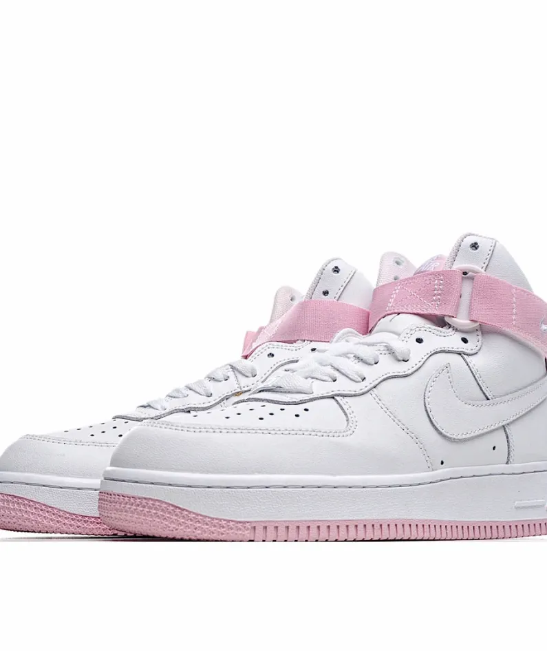 Nike Air Force 1 Mid High Top White Powder