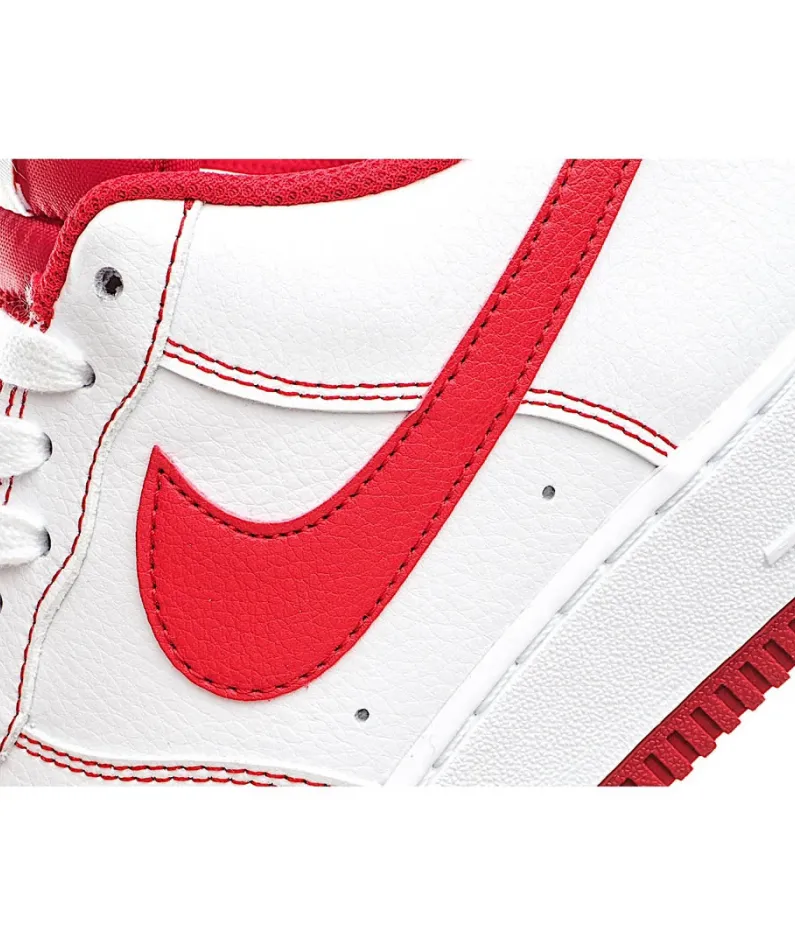 Nike Air Force 107 White Red Tick