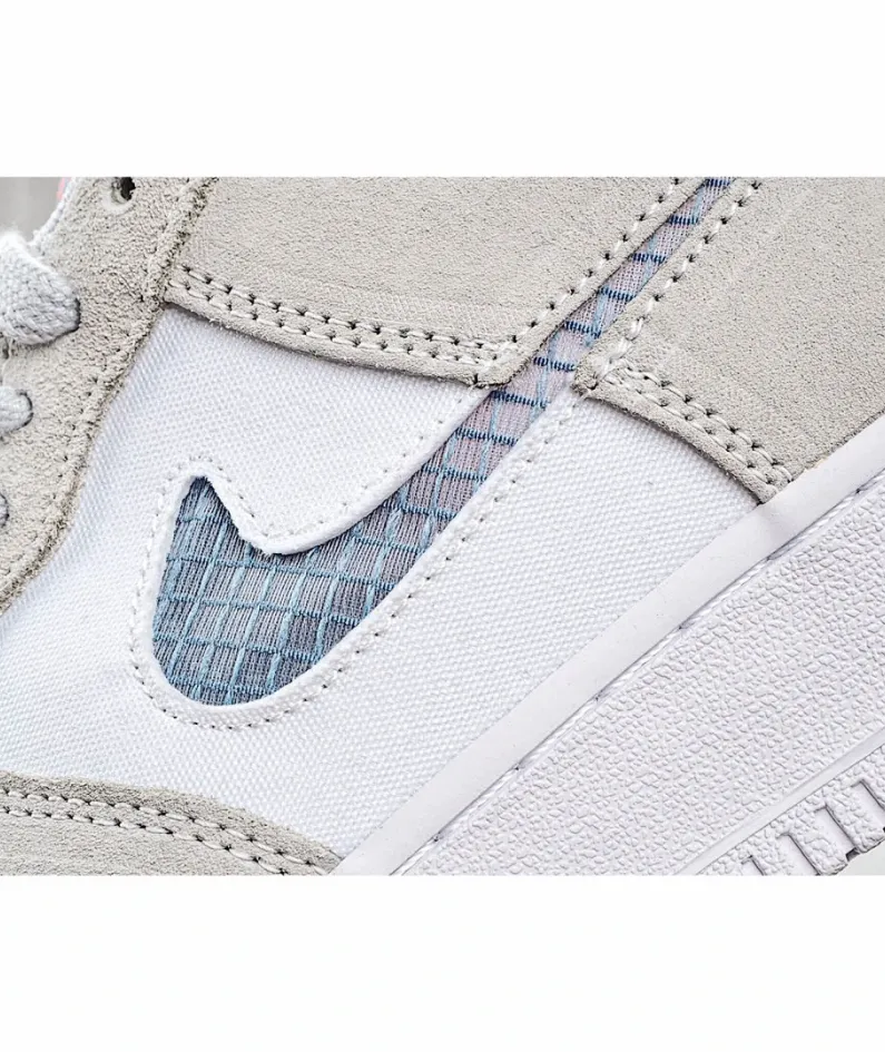 Nike Air Force 1 Low Top Sneakers Off-White Orange
