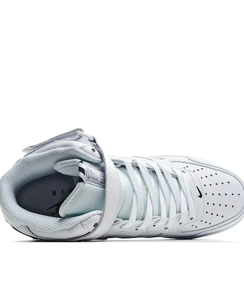Nike Air Force 1 Lv8 Mid Top White Black 3M Reflective