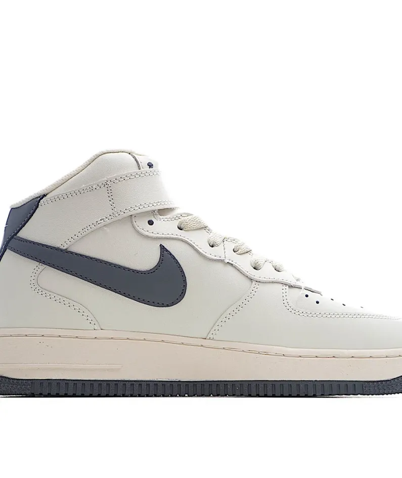 Nike Air Force 1 Mid Top White Grey Nike Air Force 1 Mid Top White Grey