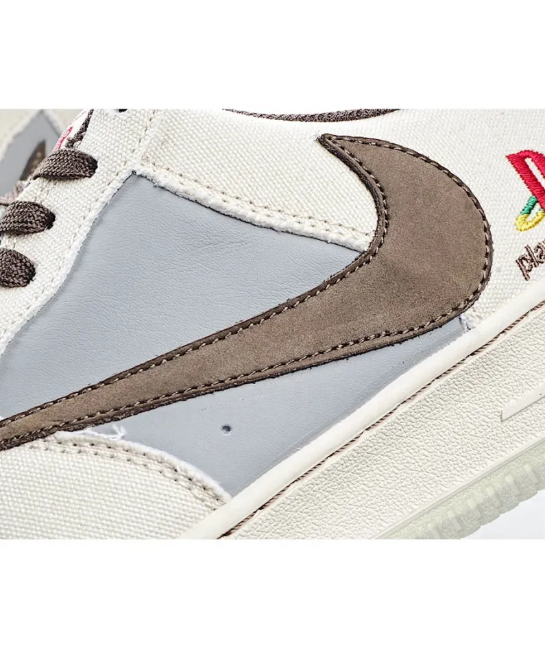 Nike Travis Scott x Playstation x Nike Air Force1 Low Low-Top Sneakers