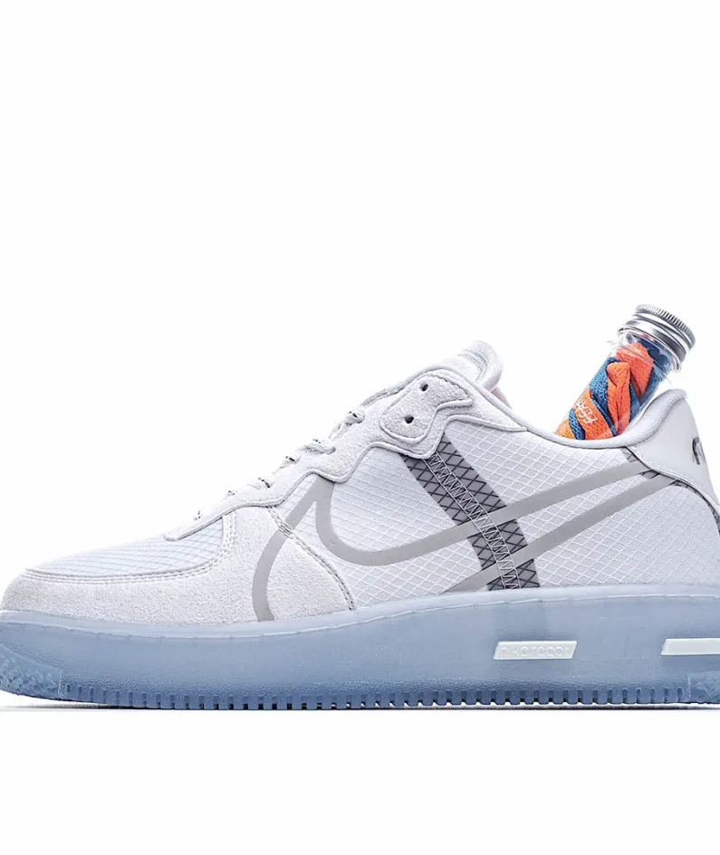 Nike Air Force 1 React QS Light Bone  蓝 