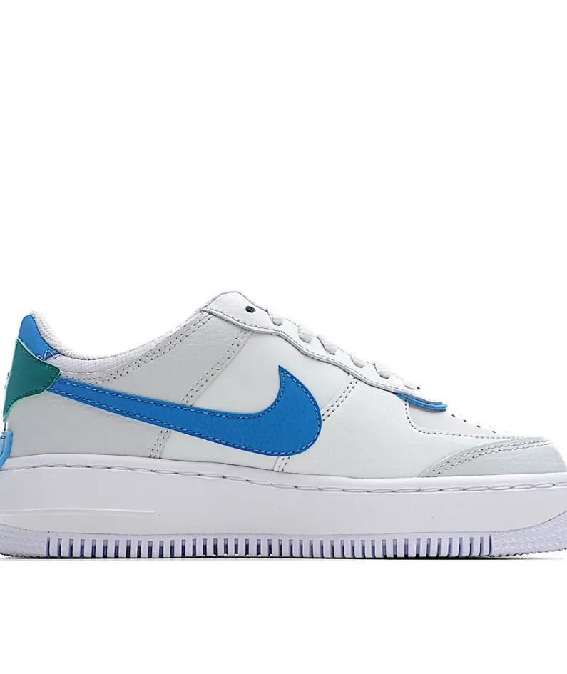 Nike Air Force 1 Shadow White Green Blue