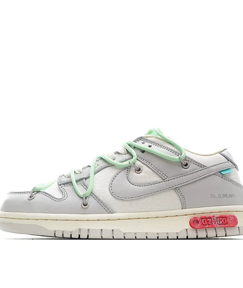 Nike 0ff-White x Nike Dunk Low "02 of 50" OW White Grey